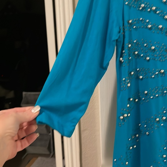 Stretch shirt with silver balls on it.  Size 2 -  Great stretch. - Picture 6 of 7